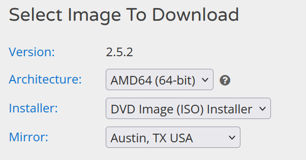 pfSense Download dialog box